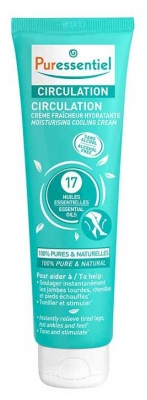 Puressentiel Circulation Crème Fraîcheur Jambes Lourdes et Gonflées aux 17 Huiles Essentielles 100 ml