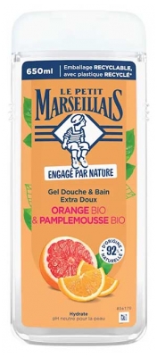Le Petit Marseillais Gel Douche Extra Doux Orange & Pamplemousse 650 ml