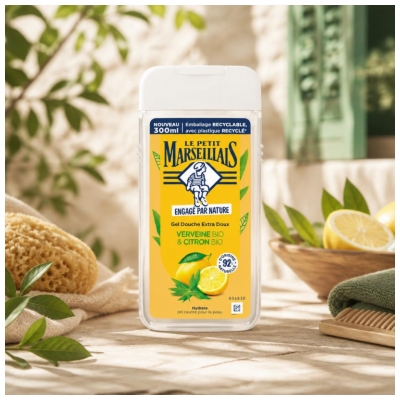 Le Petit Marseillais Gel Douche Extra Doux Verveine Bio & Citron 300 ml