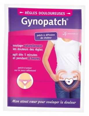Laboratoire X.O Gynopatch Patch à Diffusion de Chaleur Règles Douloureuses 1 Unité