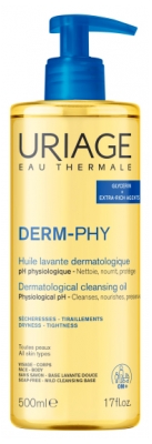 Uriage Derm-Phy Huile Lavante Visage et Corps 500 ml