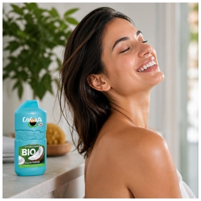Ushuaïa Douche Hydratante à l'Eau de Coco Bio 280 ml