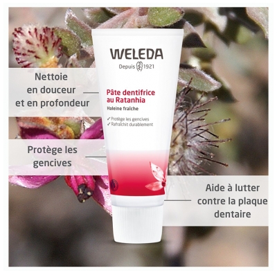 Weleda Pâte Dentifrice au Ratanhia - 75 ml