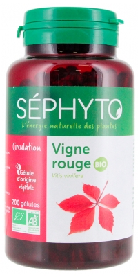 Séphyto Circulation Vigne Rouge Vitis Vinifera Bio 200 Gélules