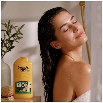 Ushuaïa Douche Apaisante Vanille de Madagascar Bio 280 ml