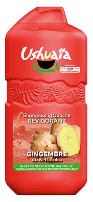 Ushuaïa Shampoing Douche Revigorant Gingembre du Sri Lanka 280 ml 