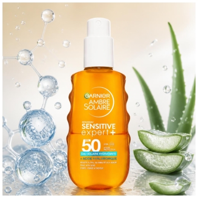 Garnier Ambre Solaire Sensitive Expert + Eau Solaire SPF50 150 ml