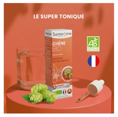 Santarome Chêne Bio - Macérats de Bourgeons - Énergie & Vitalité - Flacon de 30 ml
