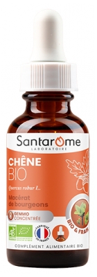 Santarome Chêne Bio - Macérats de Bourgeons - Énergie & Vitalité - Flacon de 30 ml