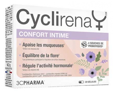3C Pharma Cyclirena pour le Confort Intime 30 Gélules