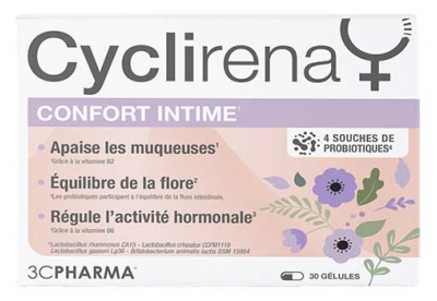 3C Pharma Cyclirena pour le Confort Intime 30 Gélules