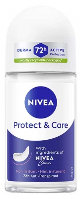Nivea Protect & Care Déodorant Bille Anti‑Transpirant 72H 50 ml