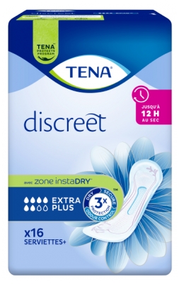 Tena Discreet Extra Plus Serviettes Absorbantes 16 Unités