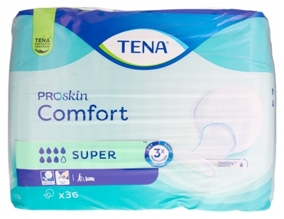 Tena ProSkin Comfort Super Protections Anatomiques 36 Unités