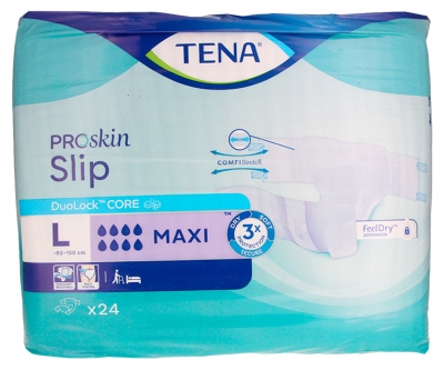 Tena ProSkin Slip Maxi Changes Complets 24 Unités - Taille : Taille L