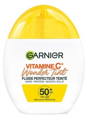 Garnier SkinActive Vitamine C Wonder Tint Fluide Perfecteur Teinté SPF50+ 40 ml - Teinte : Médium