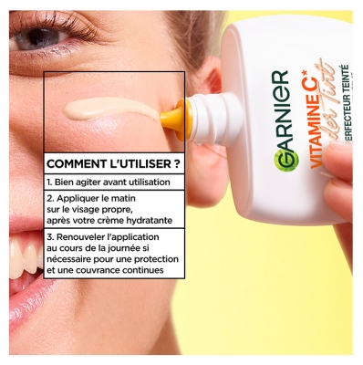 Garnier SkinActive Vitamine C Wonder Tint Fluide Perfecteur Teinté SPF50+ 40 ml