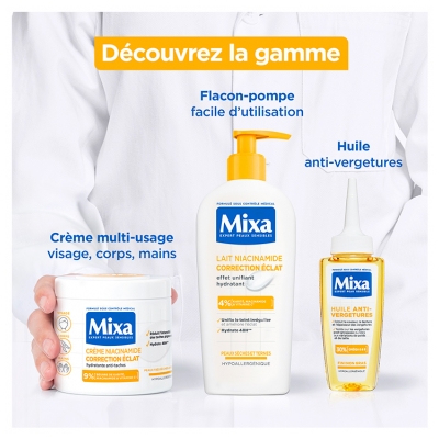 Mixa Crème Niacinamide Correction Éclat Hydratante Anti-Tâches 400 ml 