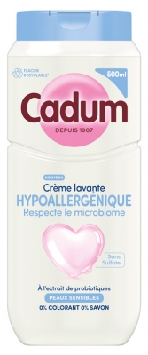 Cadum Hypoallergénique Peaux sensibles Crème Lavante 500 ml