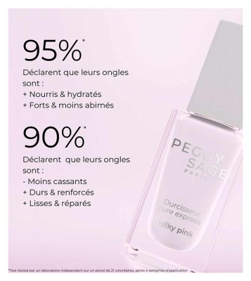 Peggy Sage Nail Care Durcisseur Cure Express pour Ongles 11 ml - Teinte : Milky Pink