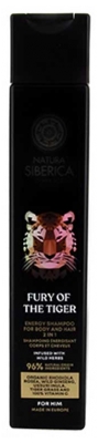 Natura Siberica Homme Fury Of The Tiger Shampoing Énergisant Cheveux & Corps 250 ml