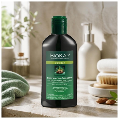 Biokap Bellezza Shampoing Usage Fréquent Tous Types de Cheveux 200 ml