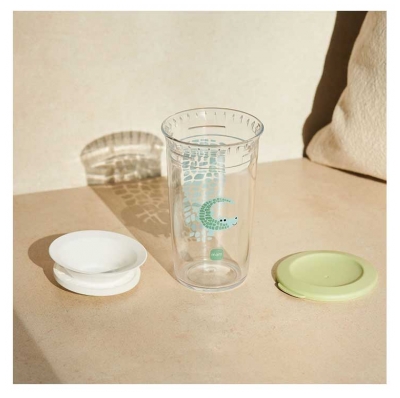 MAM Verre d'Apprentissage 360°C 290 ml 8 Mois et + - Couleur : Brun
