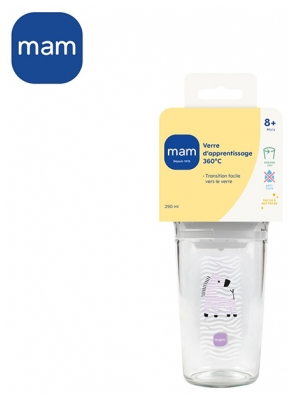 MAM Verre d'Apprentissage 360°C 290 ml 8 Mois et +