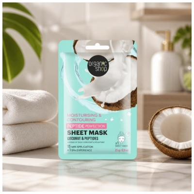 Organic Shop Peptide Perfection Masque en Tissu Hydratant & Sculptant 1 Unité