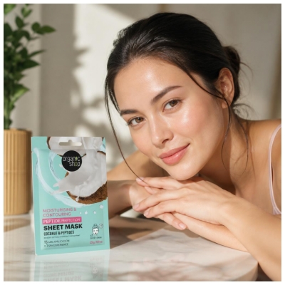 Organic Shop Peptide Perfection Masque en Tissu Hydratant & Sculptant 1 Unité