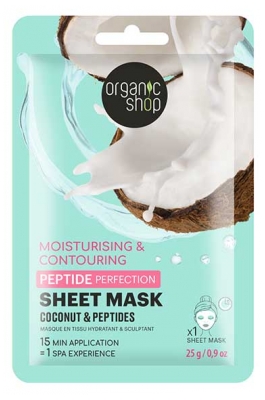 Organic Shop Peptide Perfection Masque en Tissu Hydratant & Sculptant 1 Unité