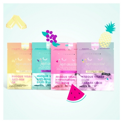 Inuwet Fruit Collection Masque Visage Anti-Pollution aux Extraits de Baies d'Acaï 30 ml