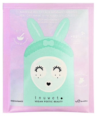 Inuwet Aqua Shot Hydratant Masque en Poudre Pell Off aux Alginates Marins 15 g