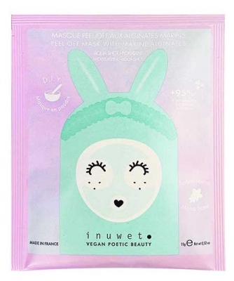 Inuwet Aqua Shot Hydratant Masque en Poudre Pell Off aux Alginates Marins 15 g