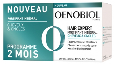 Oenobiol Hair Expert Fortifiant Intégral Force et Résistance Lot de 2 x 60 Comprimés