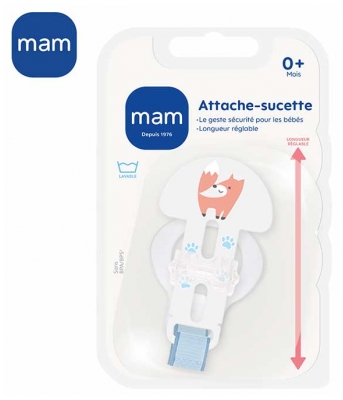 MAM Attache-Sucette Universel 0 Mois et + - Modèle : Renard