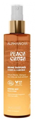 Alphanova Sun Beauty Peach Crush Brume Parfumée Cheveux & Corps Bio 100 ml 