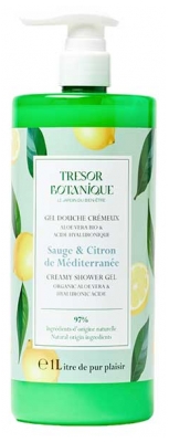 Trésor Botanique Gel Douche Sauge & Citron de Méditerranée 1 L