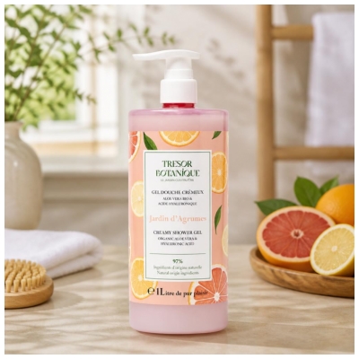 Trésor Botanique Gel Douche Jardin d'Agrumes 1 L