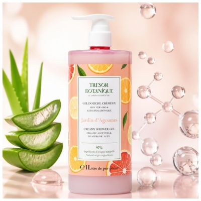 Trésor Botanique Gel Douche Jardin d'Agrumes 1 L
