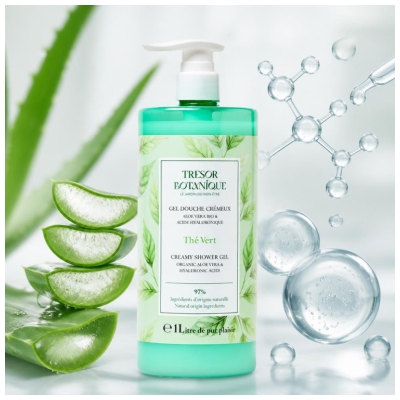 Trésor Botanique Gel Douche Thé Vert 1 L 