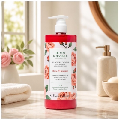 Trésor Botanique Gel Douche Rose Musquée 1 L