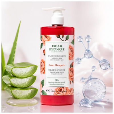Trésor Botanique Gel Douche Rose Musquée 1 L