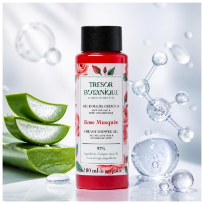 Trésor Botanique Gel Douche Rose Musquée 80 ml