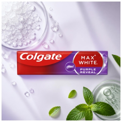 Colgate Max White Purple Reveal Dentifrice Violet Anti-Taches 75 ml