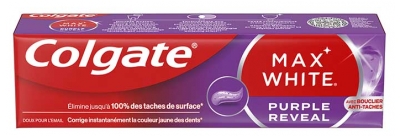 Colgate Max White Purple Reveal Dentifrice Violet Anti-Taches 75 ml