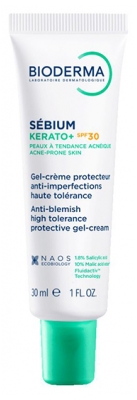 Bioderma Sébium Kerato+ Gel-Crème Anti-Imperfections Peaux à Tendance Acnéique SPF30 30 ml