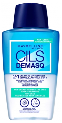Maybelline New York Cils Demasq Démaquillant Yeux Tous Maquillage 2en1 150 ml