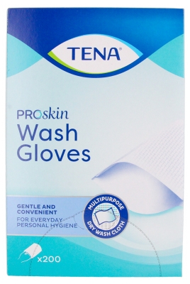 Tena ProSkin Wash Glove Gants de Toilette 200 Unités