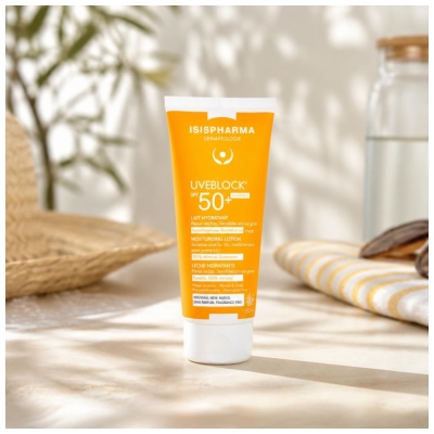 Isispharma Uveblock Lait Hydratant Visage et Corps SPF50+ 100 ml